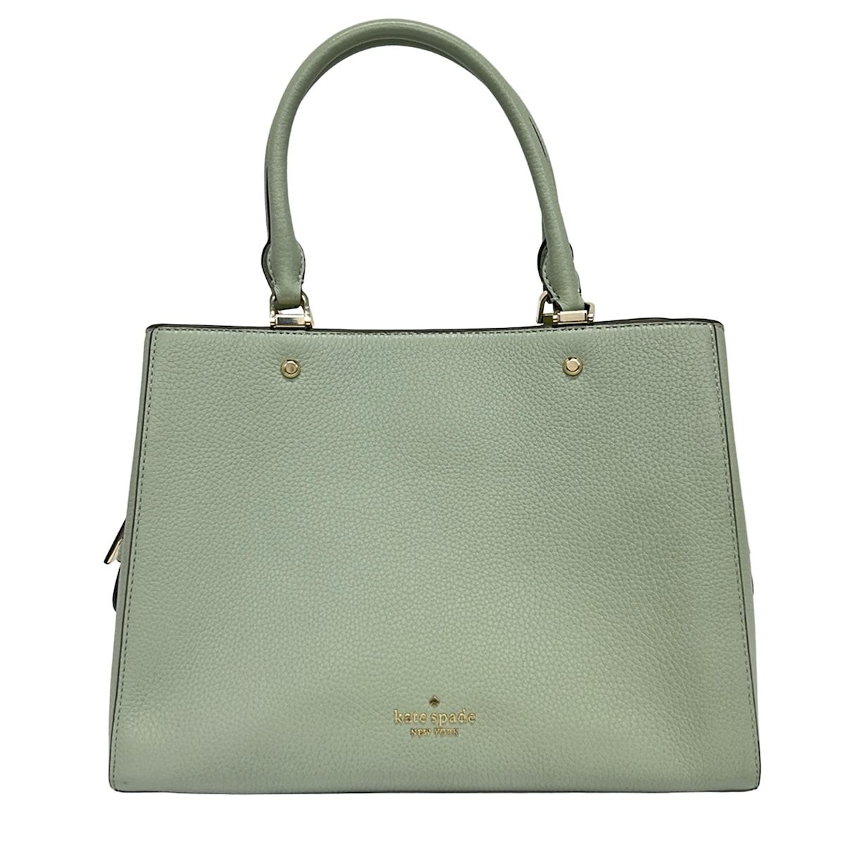 Kate spade(ケイトスペード) ハンドバッグ レイラ ミディアム トリプル コンパートメント サッチェル WKR00335 ライトグリーン レザー 6,560円