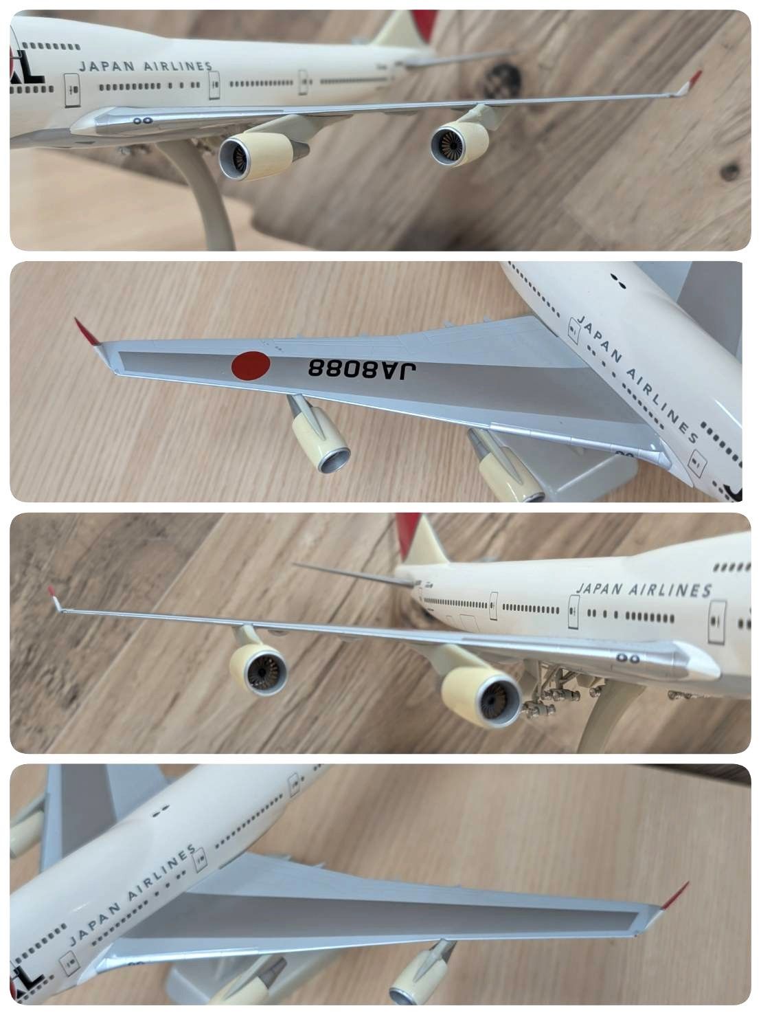 彦】hogan 1/200 JAL ボーイング 747-400 JA8088 日本航空 hogan wings