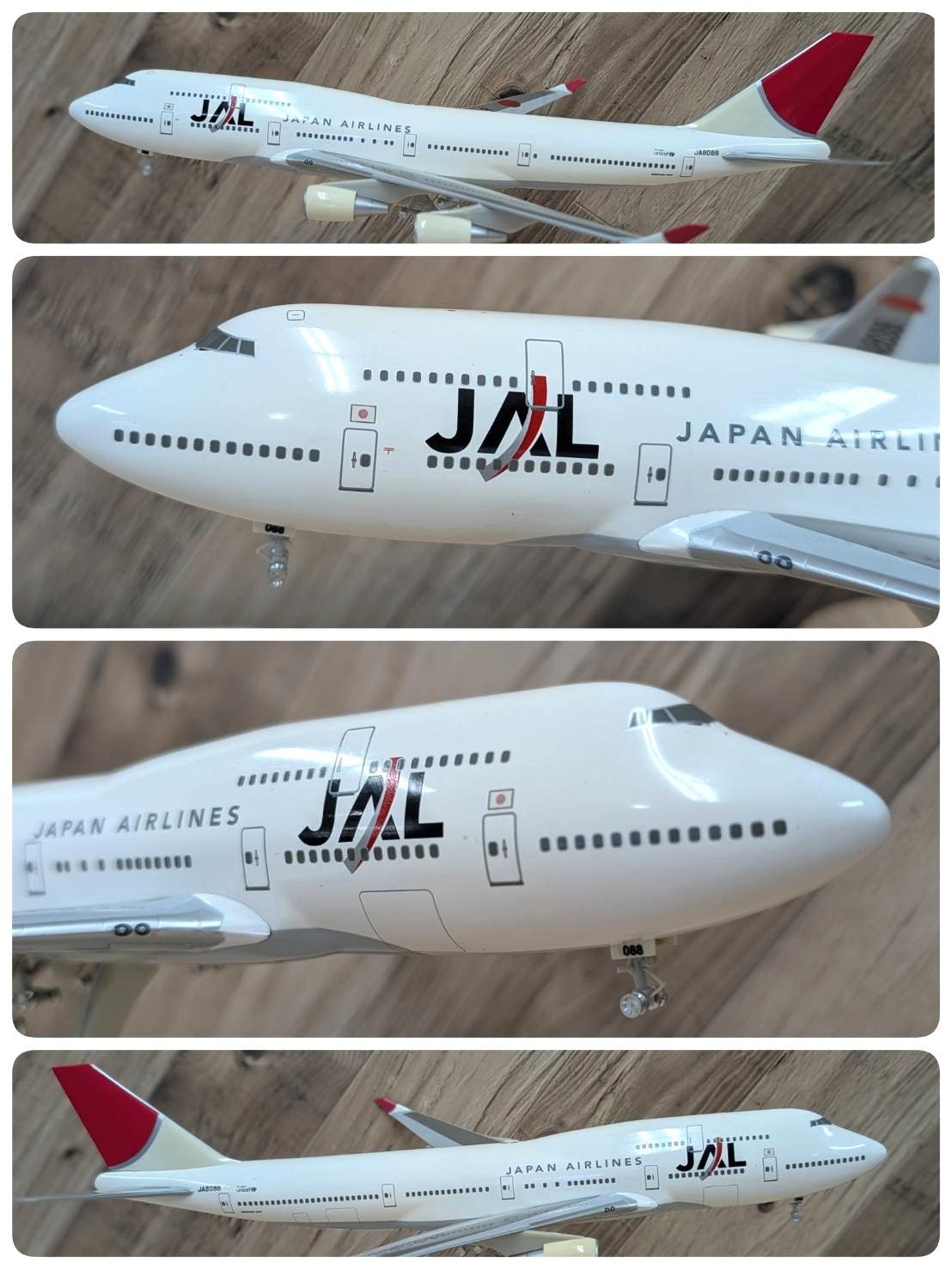 彦】hogan 1/200 JAL ボーイング 747-400 JA8088 日本航空 hogan wings