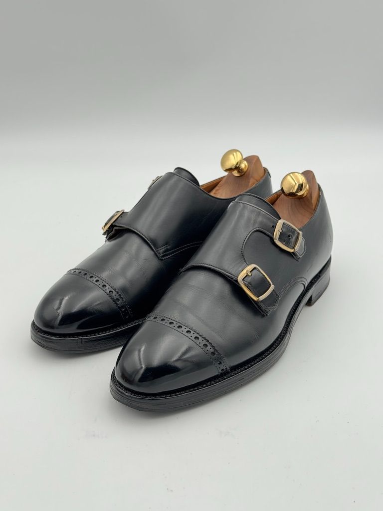クロケット＆ジョーンズ ダブルモンク 25センチ クロケット&ジョーンズ Crockett & Jones製 ロイド ダブルモンク UK6