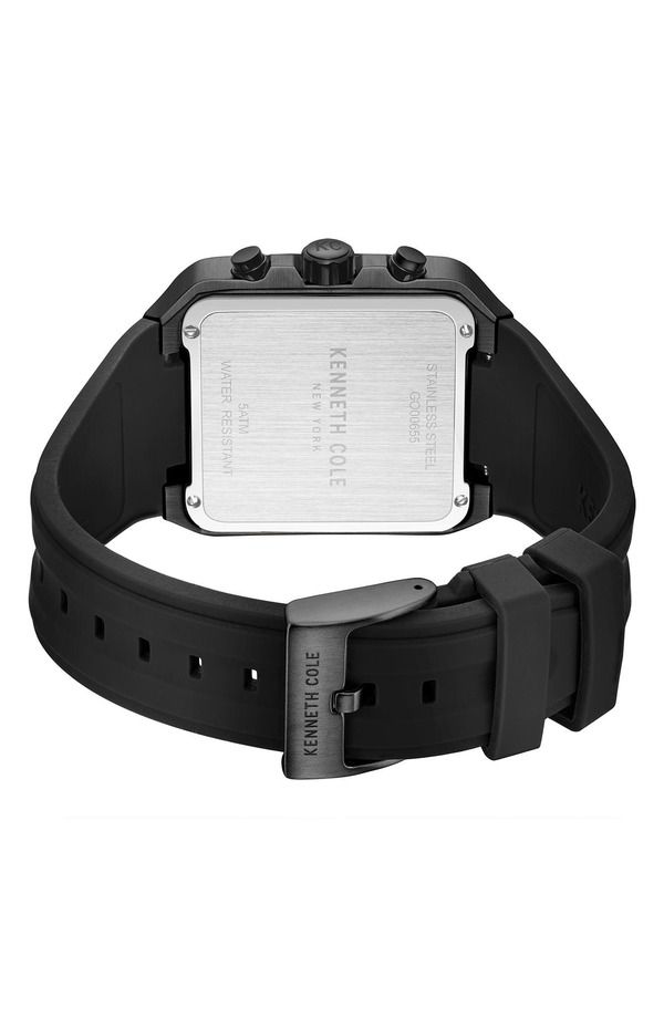 ケネスコール メンズ アクセサリー 腕時計 Kenneth Cole New York Arlington Automatichronograph Silicone Strap Watch 43mm
