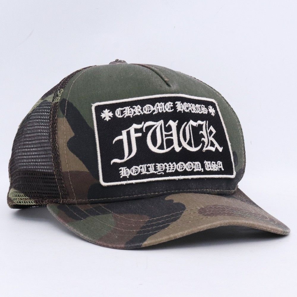 CHROME HEARTS FUCK トラッカーキャップ カモフラ カーキ - メルカリ