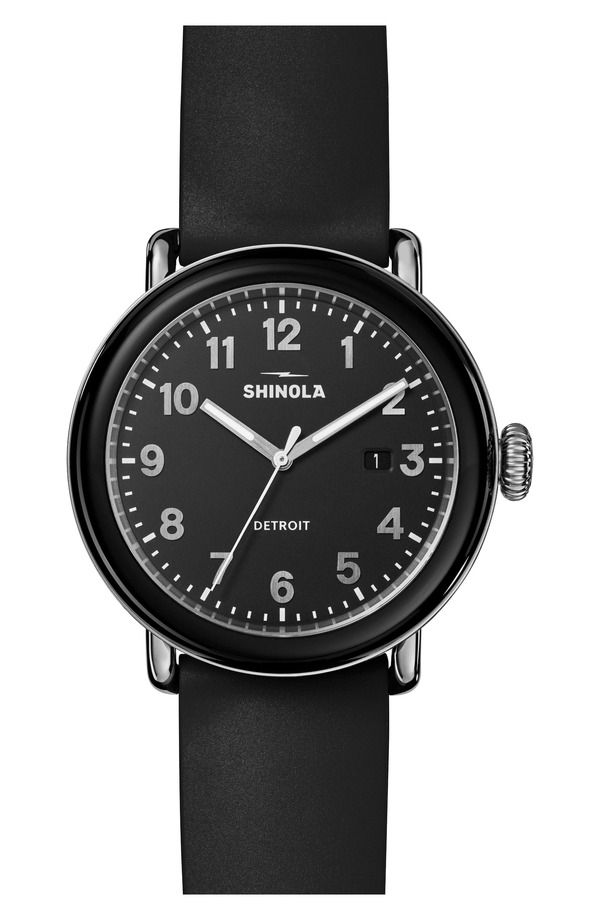 シャイノーラ レディース アクセサリー 腕時計 Shinola Detrola Rubber Strap Watch 41mm Black ブラック 81,290円