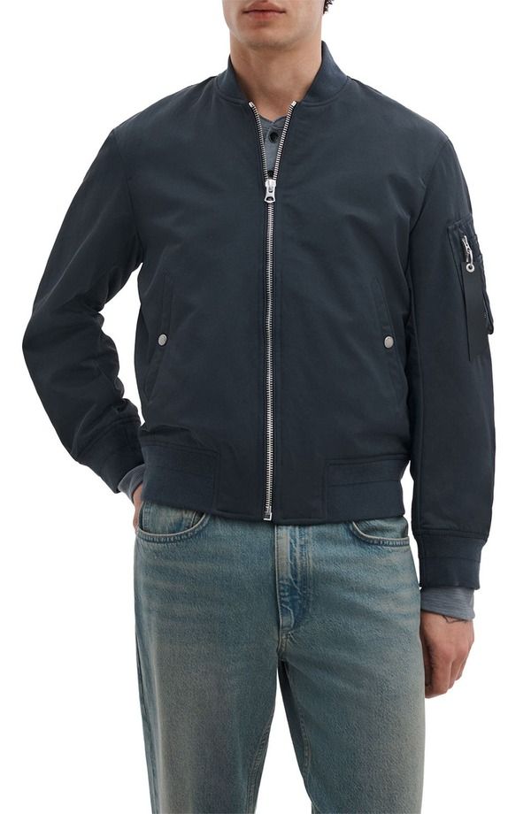 ラグアンドボーン メンズ アウター ジャケット・ブルゾン ナイロン rag bone Manstonylon Bomber Jacket Navy ネイビー