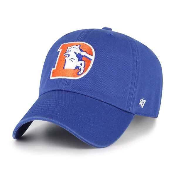 フォーティーセブン メンズ アクセサリー 帽子 Mens 47 Royal Denver Broncos Clean Up Adjustable Hat Royal