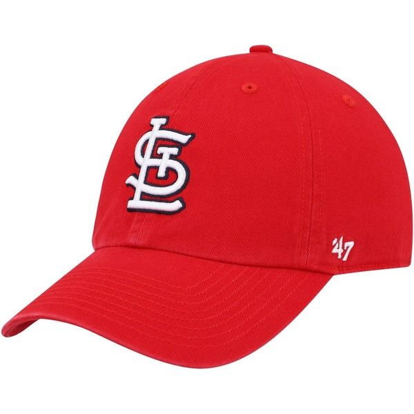 フォーティーセブン メンズ アクセサリー 帽子 Mens 47 Red St Louis Cardinals Clean Up Adjustable Hat Red レッド