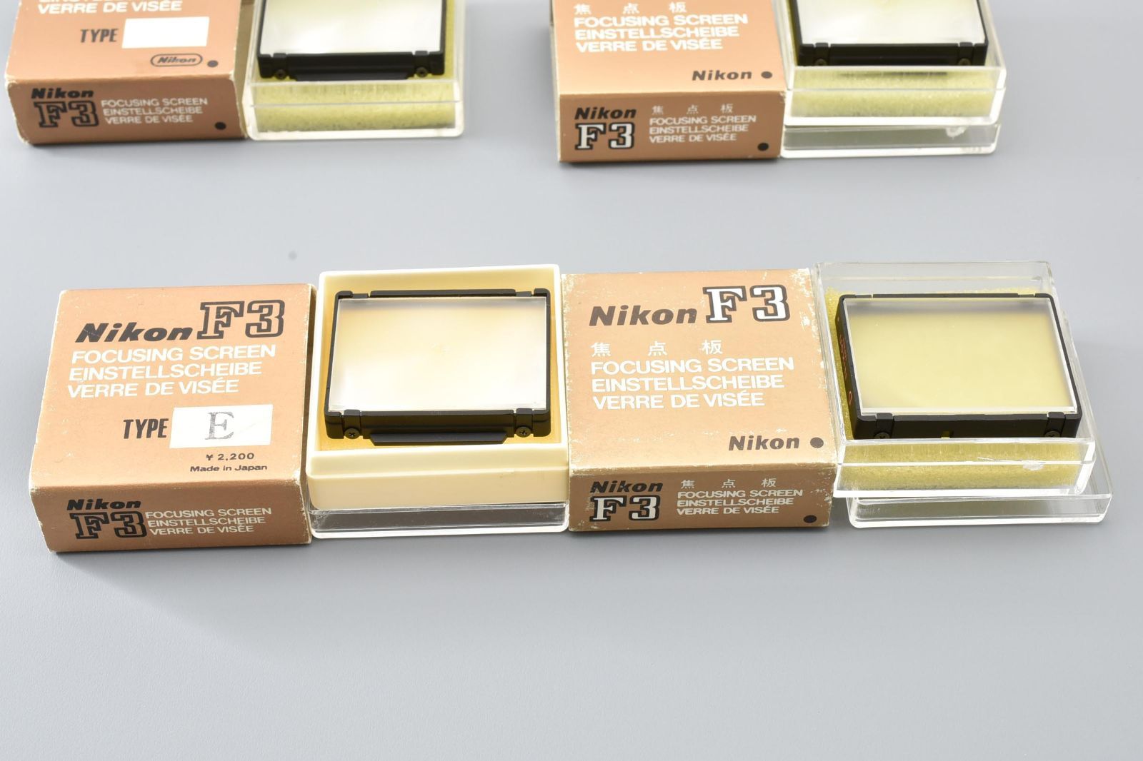 ニコン NIKON F3 焦点板 P・D・R・Ex2個 フォーカシングスクリーン #5504 ニコン NIKON F3 焦点板 P・D・R・Ex2個 フォーカシングスクリーン