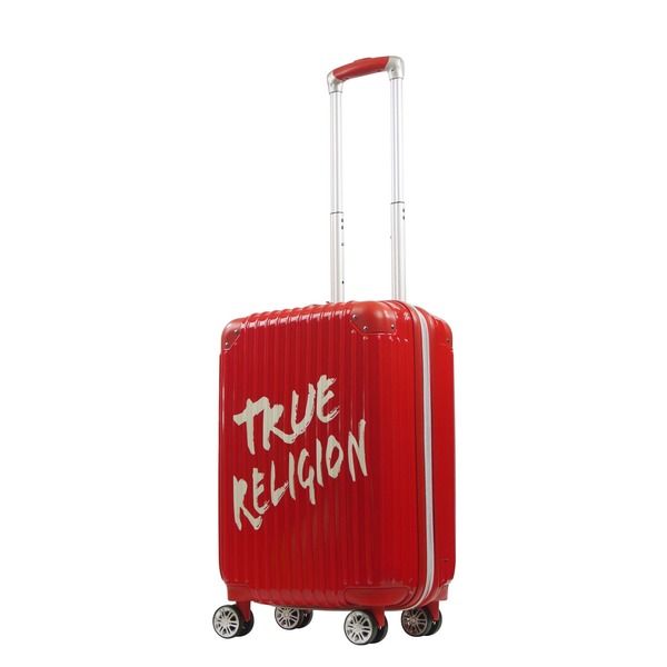 トゥルーレリジョン メンズ バッグ ロゴ True Religion 225 Hardcase carryon with big logo Red レッド