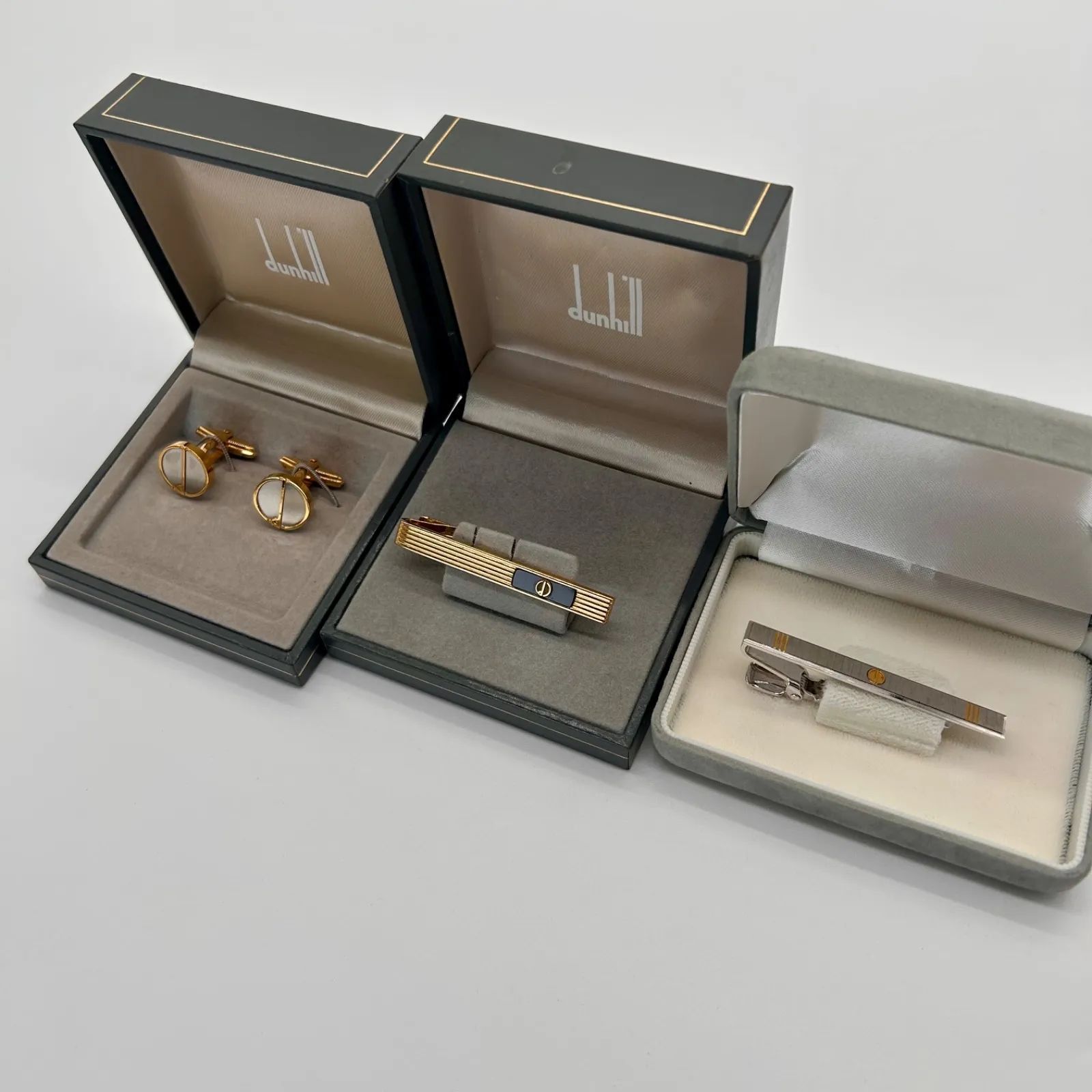dunhill ダンヒル ネクタイピン カフス カフリンクス 箱有 メンズ 紳士