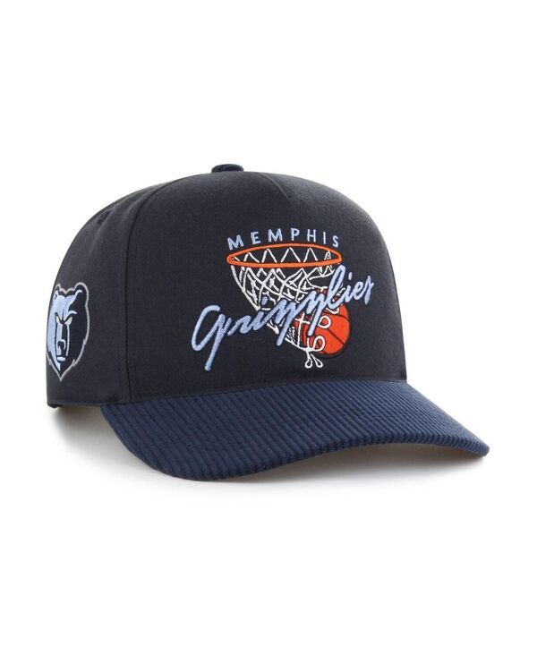 【送料無料】 47ブランド メンズ 帽子 アクセサリー Mens Navy Memphis Grizzlies Nothing But Net Hitch Adjustable Hat Navy