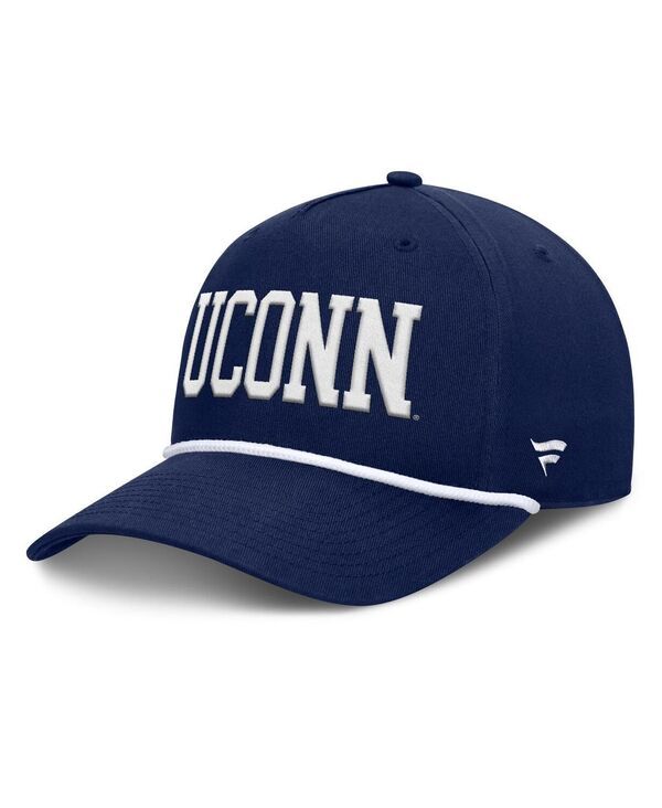 【送料無料】 ファナティクス メンズ 帽子 アクセサリー Mens Navy UConn Huskies Foul Ball Rope Adjustable Hat Navy