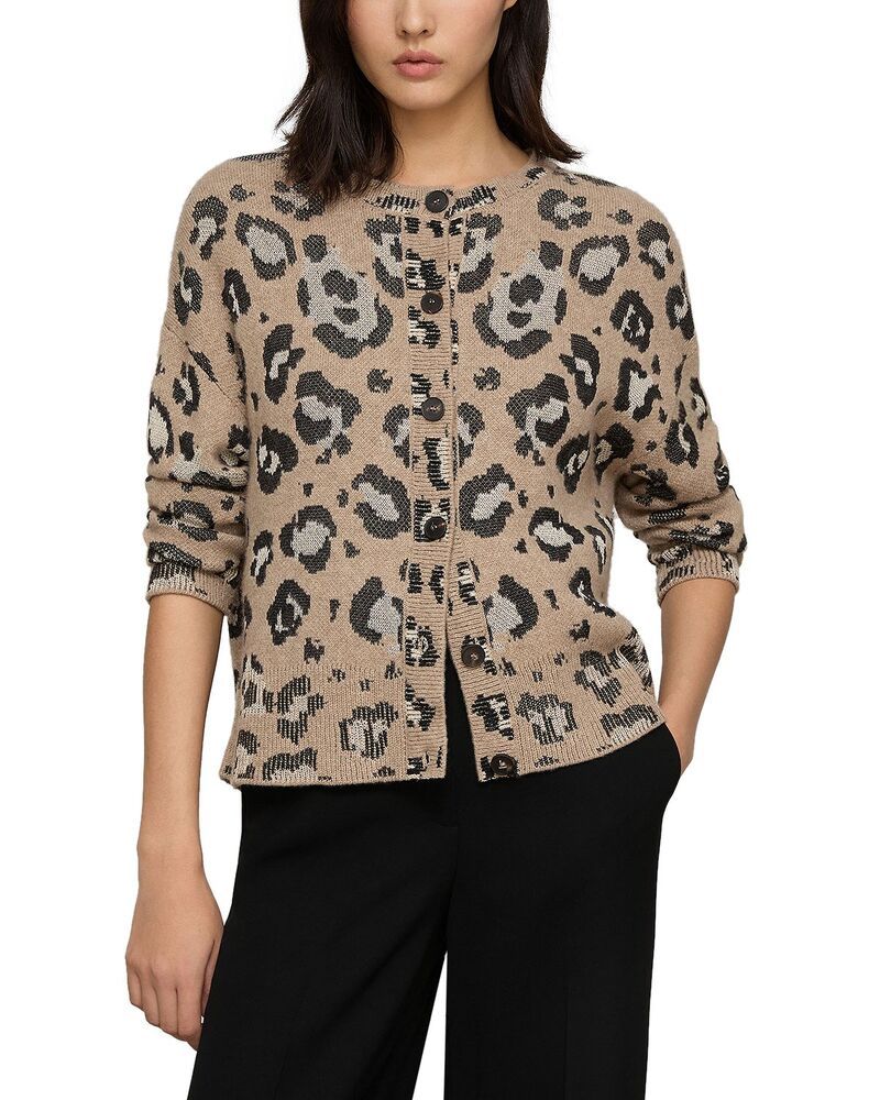 ラファイエットワンフォーエイト レディース アウター カーディガン Lafayette 148 New York Cashmere Leopard Cardigan Hickory Multi マルチ