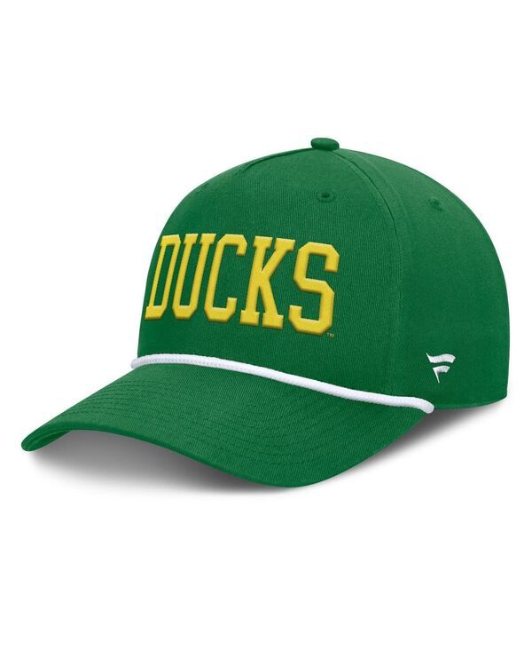 【送料無料】 ファナティクス メンズ 帽子 アクセサリー Mens Green Oregon Ducks Foul Ball Rope Adjustable Hat Green