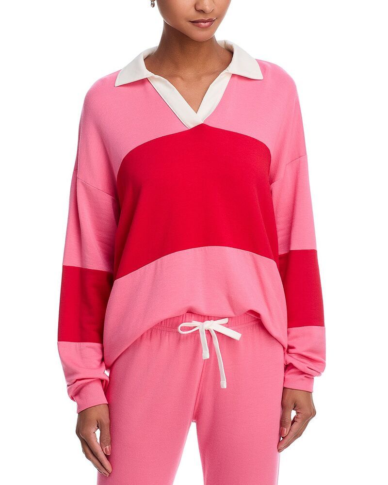 スピリッツフィフティファイブ レディース アウター パーカー・スウェット シャツ フリース Splits59 Katie Fleece Rugby Sweatshirt StrawberryPirat