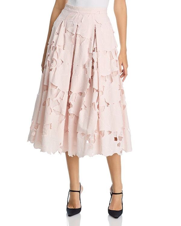 アーデム レディース ボトムスカート ミディ Erdem Lasercut Midi Skirt Cameo Pink ピンク
