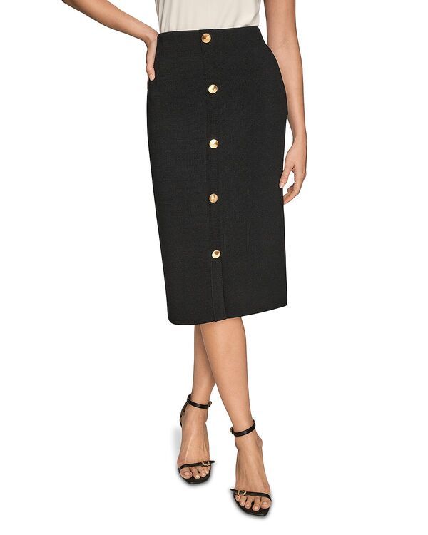 ダナ キャラン ニューヨーク レディース ボトムスカート Donna Karanew York Straight Skirt Black ブラック