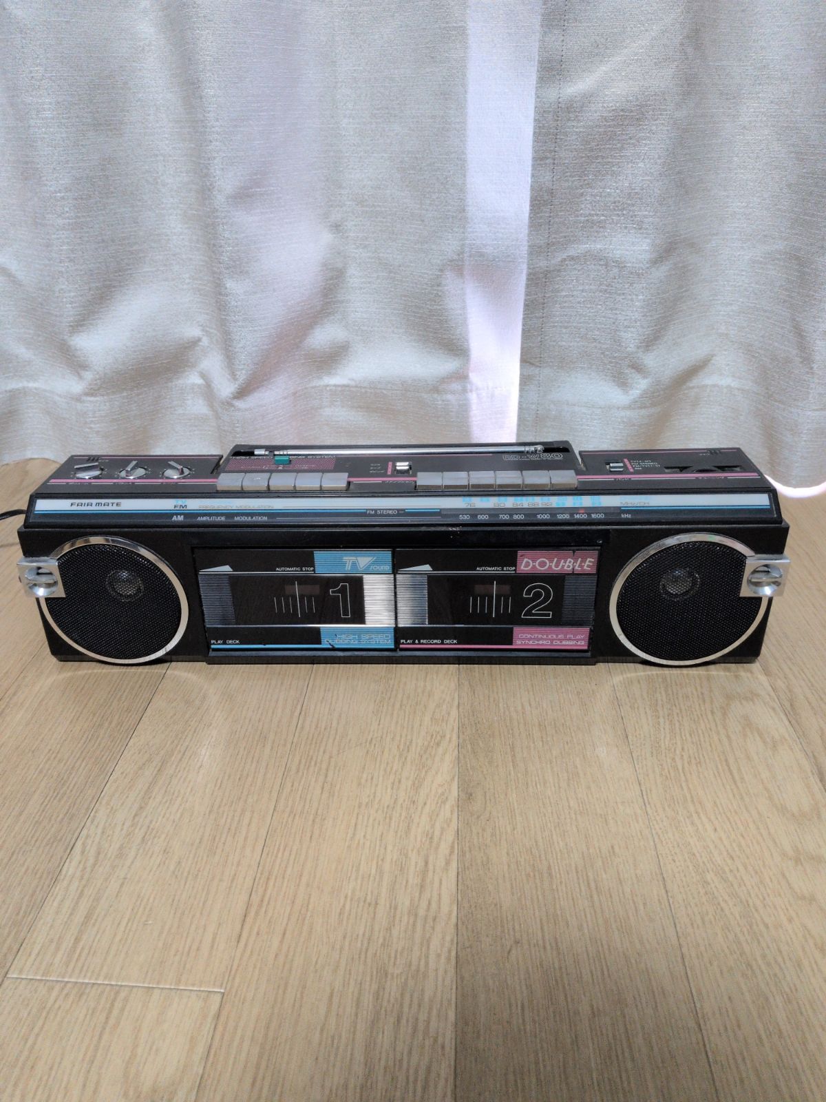 昭和レトロなダブルカセットラジカセ FAIR MATE RD-W80 - メルカリ