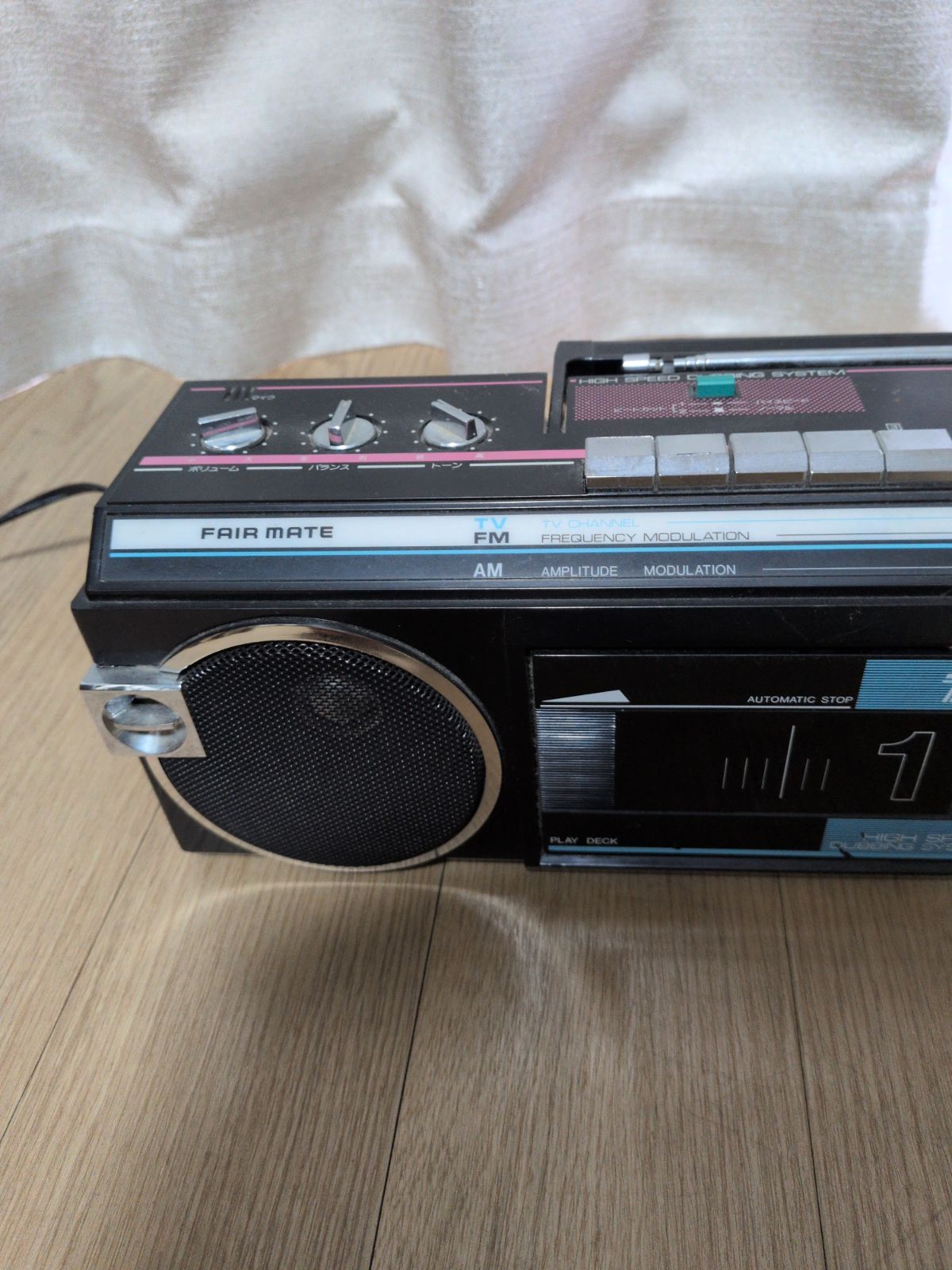 昭和レトロなダブルカセットラジカセ FAIR MATE RD-W80 - メルカリ