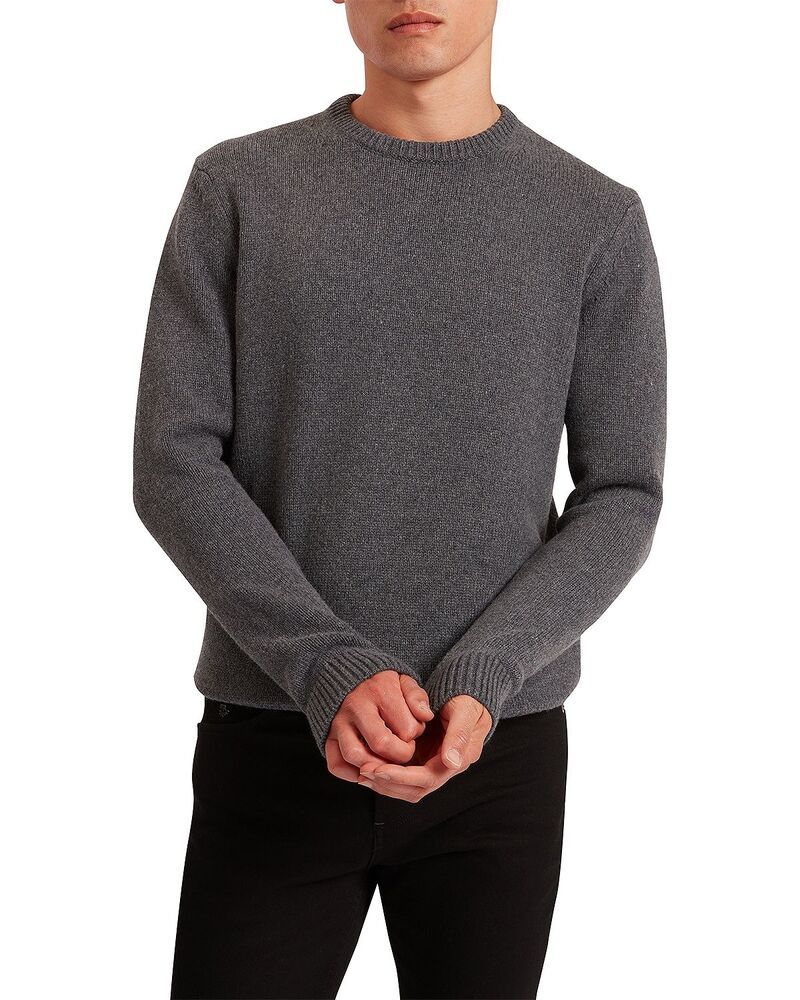 テッドベーカー メンズ アウター ニット・セーター クルーネック Ted Bakerost Crewneck Sweater Charcoal チャコール