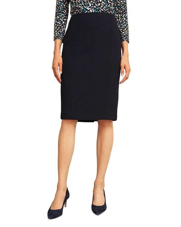ホッブスロンドン レディース ボトムスカート プチ HOBBS LONDON Petites Ivy Pencil Skirt Navy ネイビー