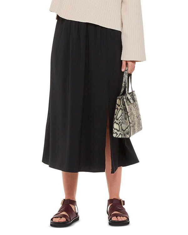 ホイッスルズ レディース ボトムスカート Whistles Eva Pull On Skirt Black ブラック