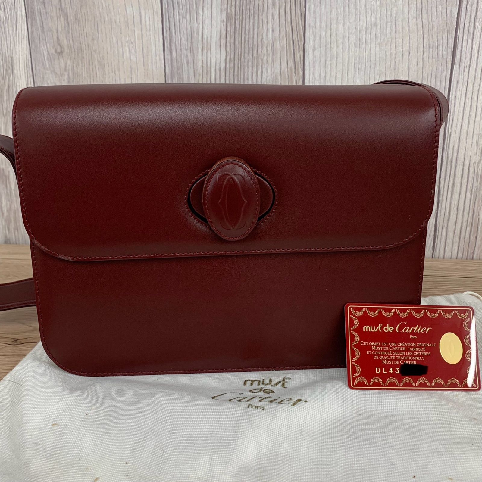 Cartier カルティエ マストライン ショルダーバック ボルドー 平塚店 B