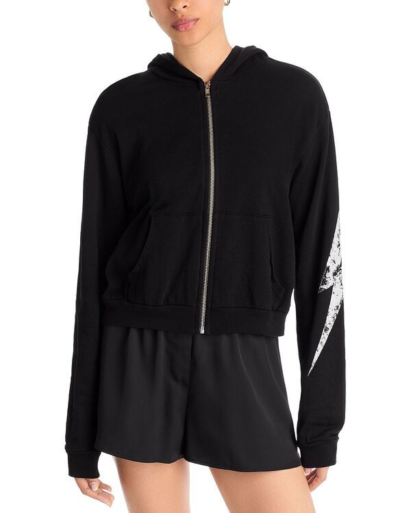 アクア レディース アウター パーカー・スウェット AQUA Mia Zip Hoodie Exclusive Black ブラック