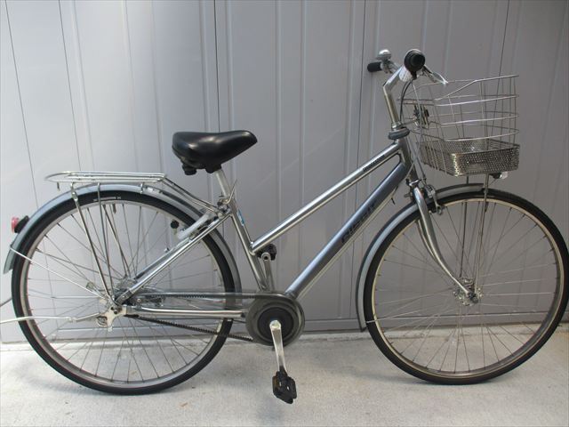 F322★整備済み★完成車発送★中古シティ自転車【ブリヂストン　アルベルト 27インチ　　シルバー】