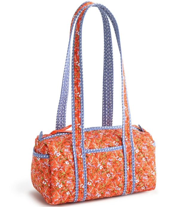 ベラブラッドリー レディース バッグ コットン Vera Bradley Original 100 Premium Cotton Wildflower Sprigsatchel Bag Wildflo