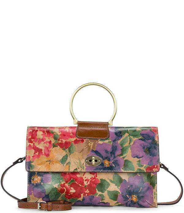 パトリシアナシュ レディース バッグ フラワー柄 フラワー Patricia Nash Belvi Floral Satchel Bag FRENCHYDRANGEAS