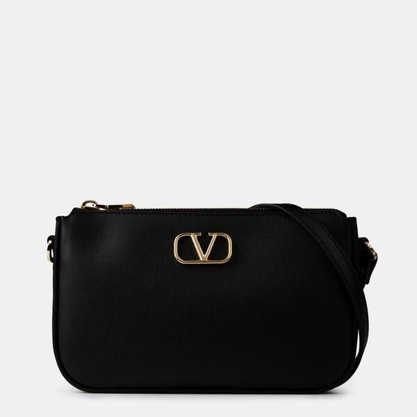 ヴァレンティノ レディース バッグ ロゴ Valentino Garavani Logo Crossbody Bag Nero