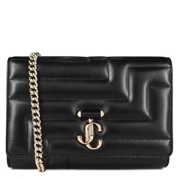 ジミーチュー レディース バッグ レザー Jimmy Choo Womens Embellished Leather Avenue Clutch Bag Black ブラック