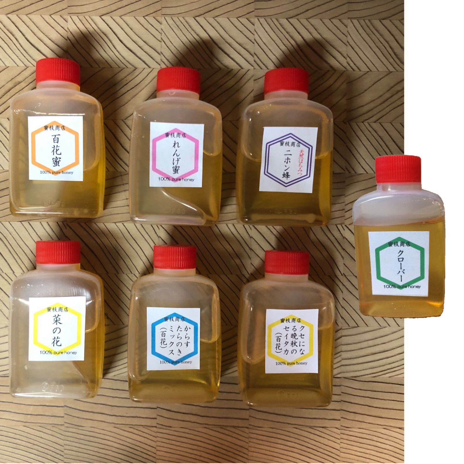 非加熱・生はちみつ】百花蜜250g&セイタカ百花蜜250g(2本) - メルカリ