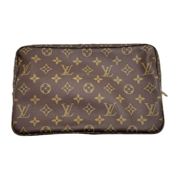 LOUIS VUITTON ルイヴィトン トゥルーストワレット28 セカンドバッグ モノグラム ブラウン M47522