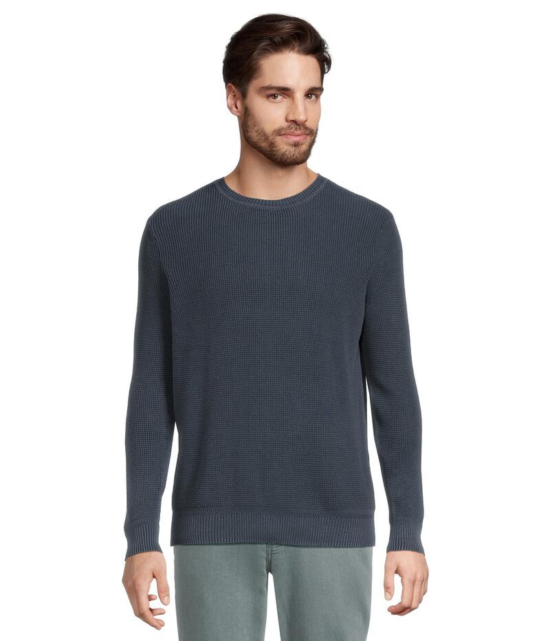 ファレティ メンズ アウター ニット・セーター クルーネック Faherty Sunwashed Crewneck Sweater Blue Nights ブルー