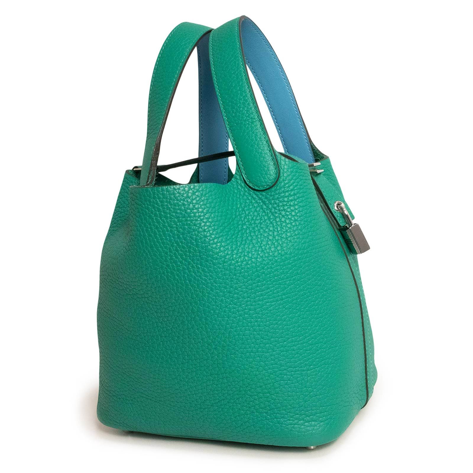 トリヨンクレマンス ピコタン グリーン レザー HERMES - エルメス
