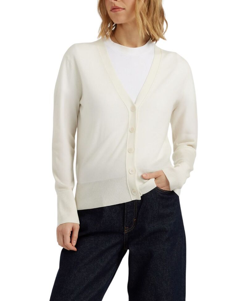 チンティアンドパーカー レディース アウター カーディガン Chinti Parker Womens Pure Merino Cardigan Cream クリーム