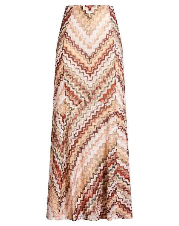 ミッソーニ レディース ボトムス マキシ丈スカート MISSONI ロングスカート Reddish Brown ブラウン