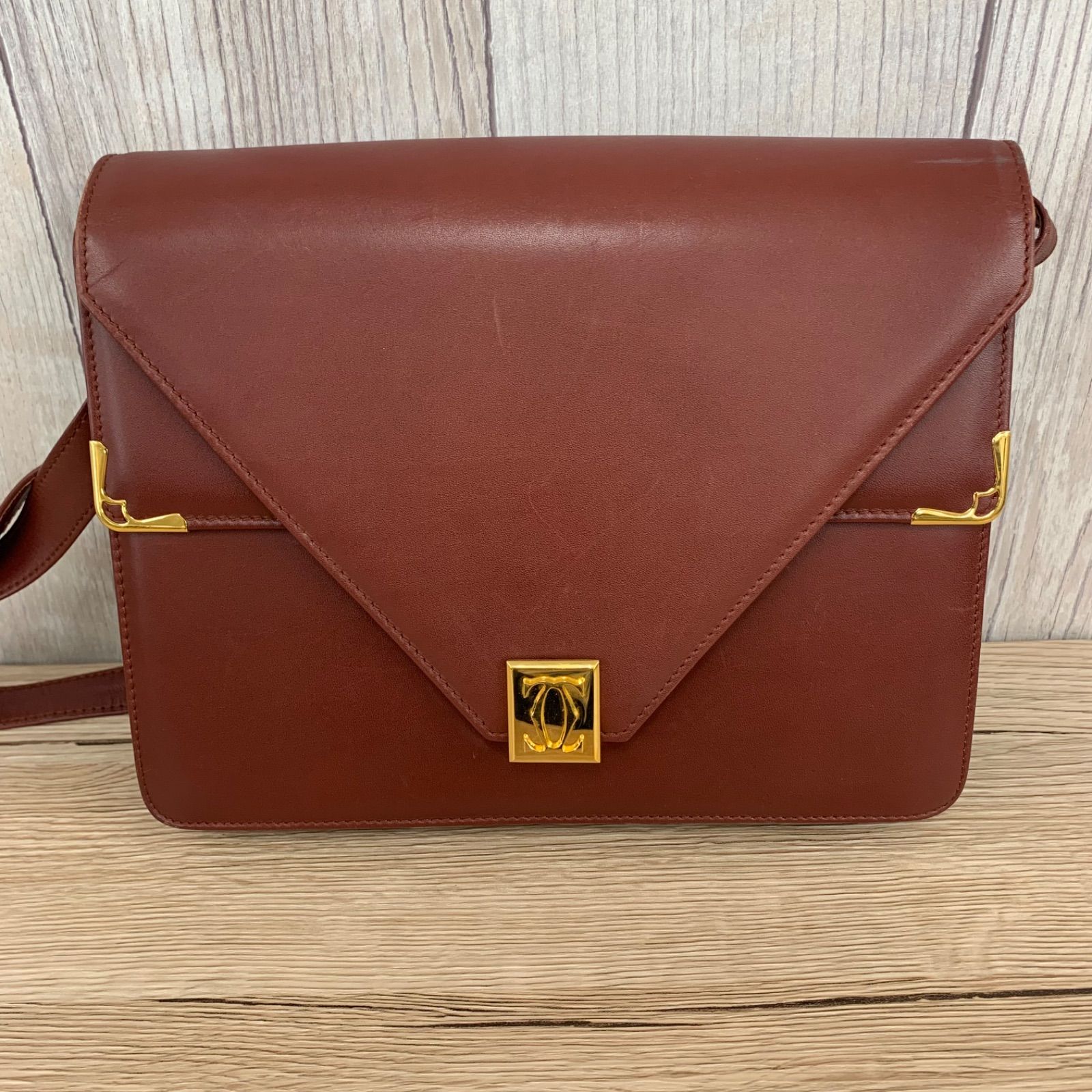 ビンテージ Cartier カルティエ マストライン ショルダーバック