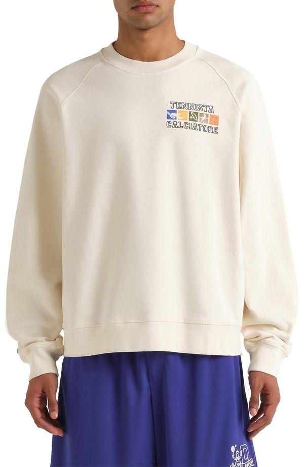 ディアドラ レディース アウター パーカー・スウェット シャツ 刺繍 フリース Diadora Legacy Embroidered Fleece Sweatshirt White Alyssum ホ