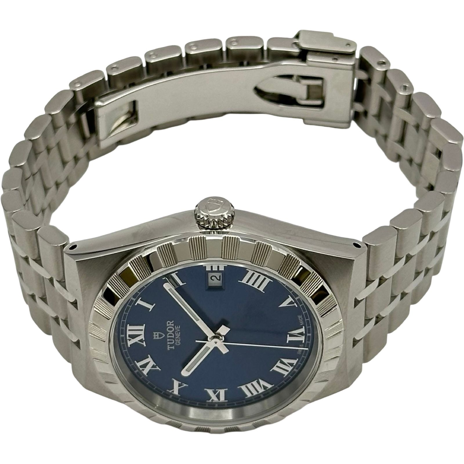 チューダー/チュードル TUDOR ロイヤル 28500 ブルー ステンレス