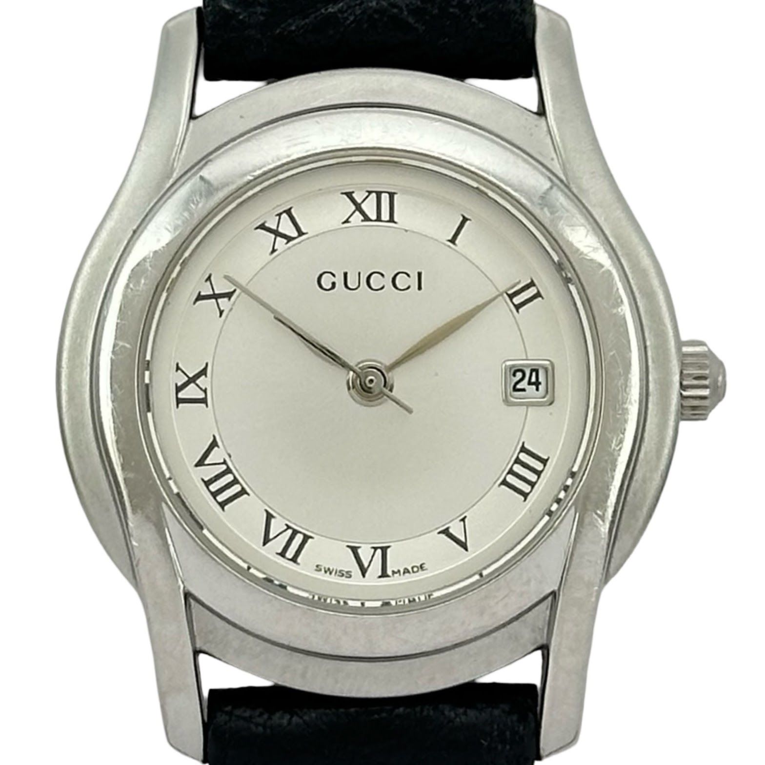 グッチ GUCCI Gクラス 5500L シルバー ステンレススチール クオーツ レディース 腕時計 14,250円