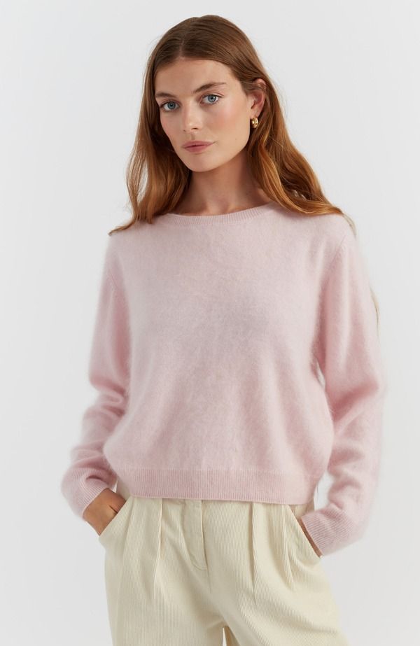 チンティアンドパーカー レディース アウター パーカー・スウェット クルーネック セーター Chinti Parker Brushed Cashmere Crewneck Sweater Peachy