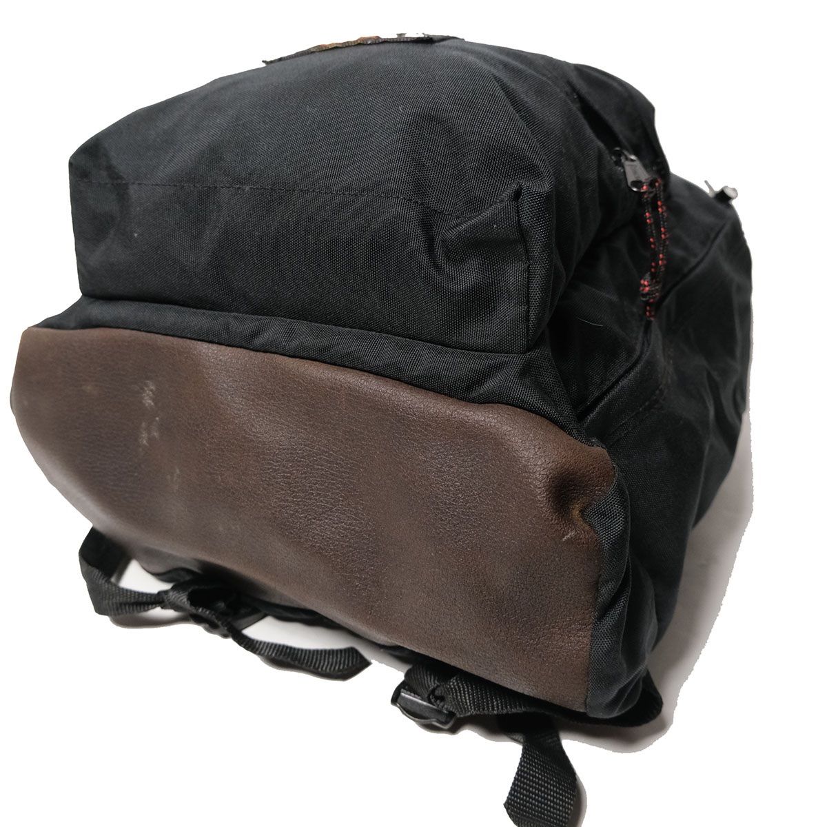 90's USA製 イーストパック EASTPAK ボトムレザー ナイロン リュック