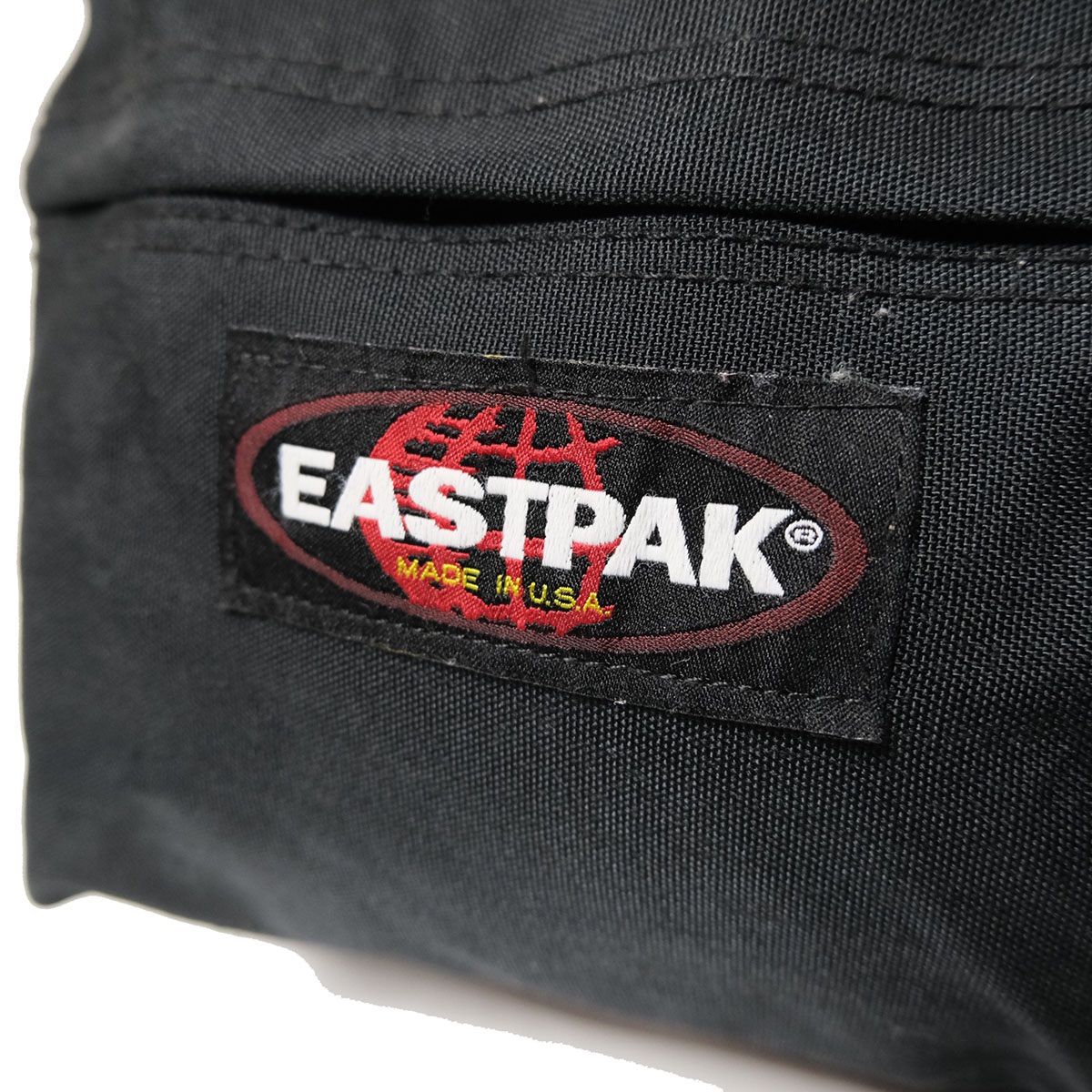 90's USA製 イーストパック EASTPAK ボトムレザー ナイロン リュック