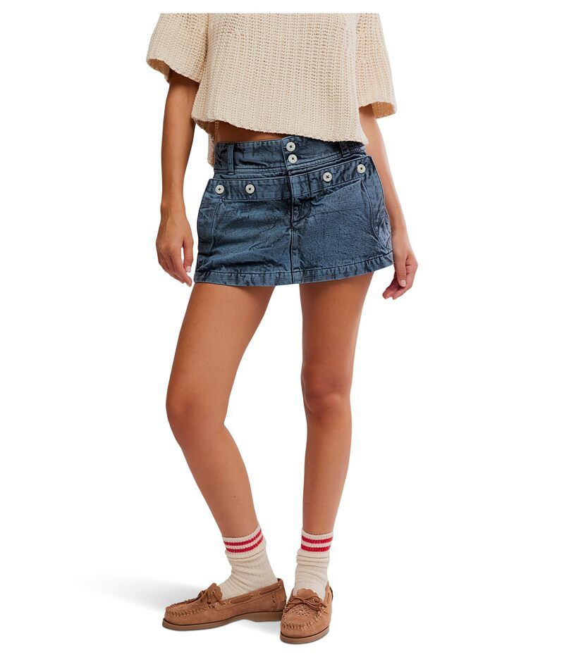 フリーピープル レディース ボトムスカート Free People Dream Weaver Micro Skirtwinkling Twili