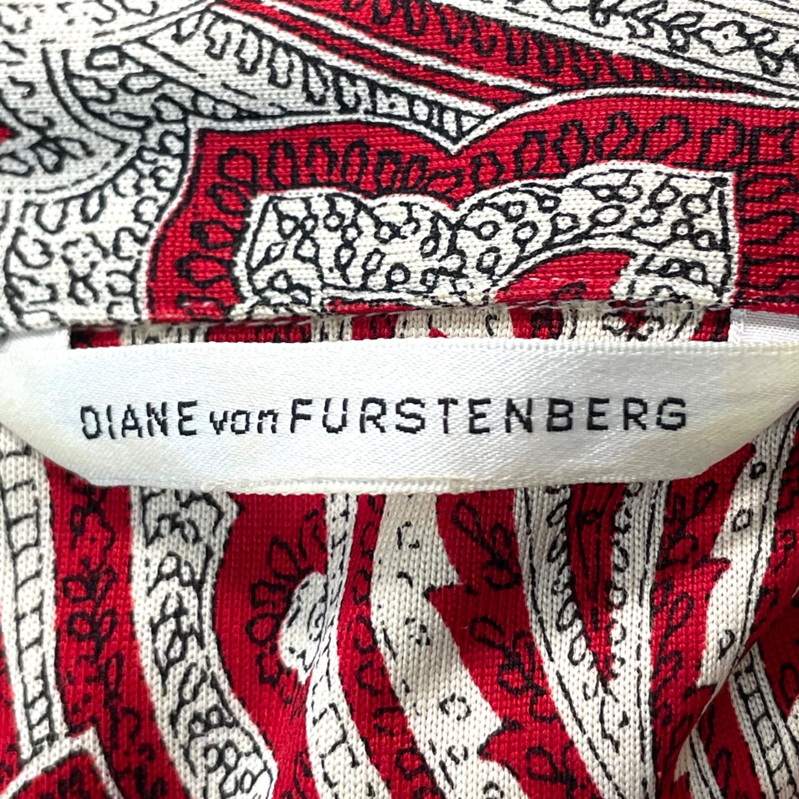 DIANE von FURSTENBERG / DVF シルク100% 襟付き カシュクール 巻き