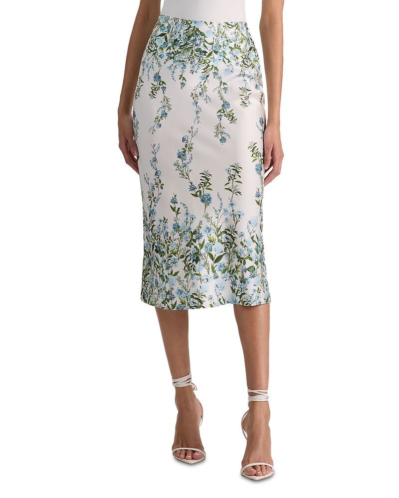 アリスアンドオリビア レディース ボトムスカート ミディ Alice and Olivia Maeve Midi Length Slip Skirt Fresh Air Carolina Blue ブ 43,680円
