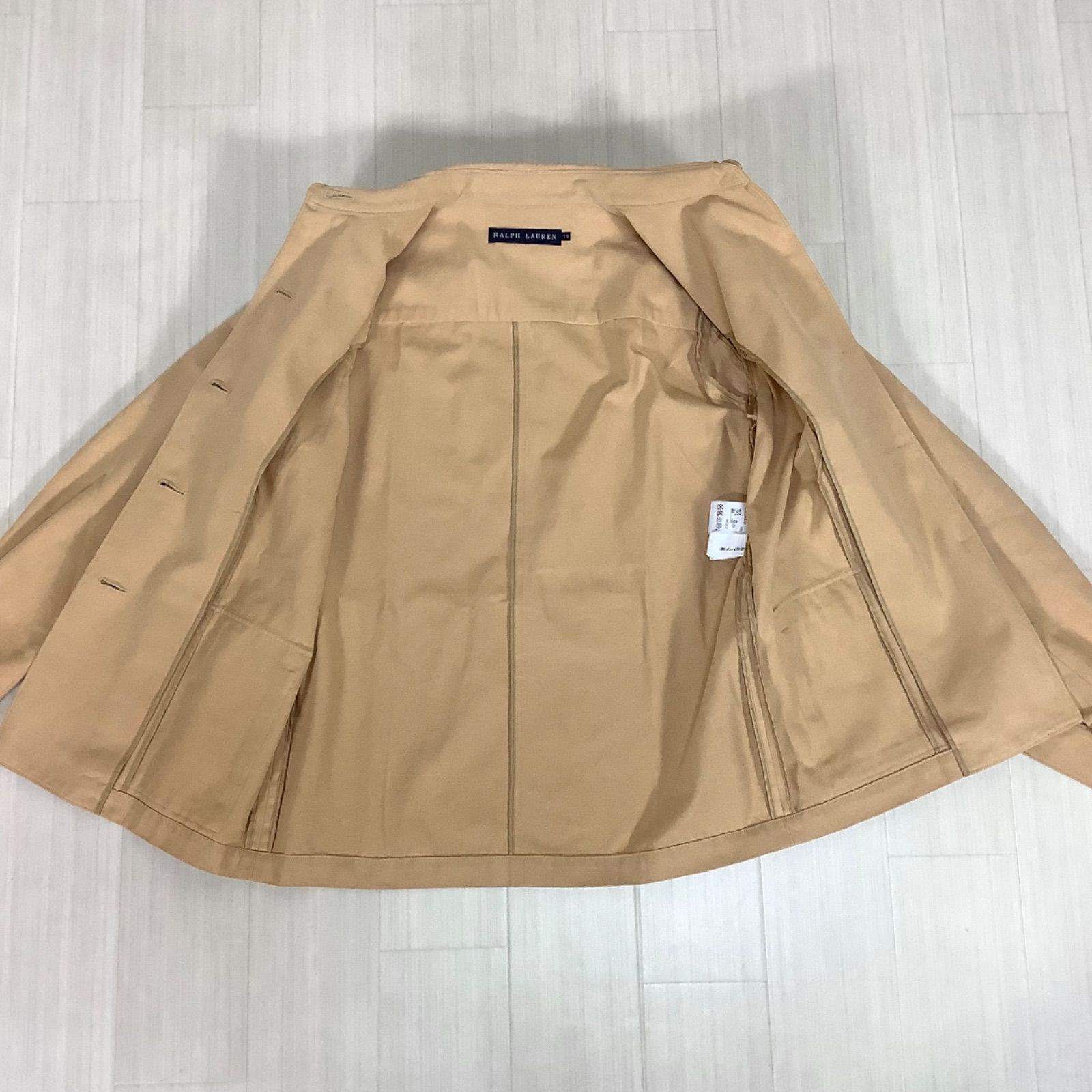 Ralph Lauren - ラルフローレン RALPH LAUREN ジャケット サファリジャケット コットン アウター レディース 11(L相当) ベージュ RALPH LAUREN ラルフローレン コットン サファリジャケット サイズ11