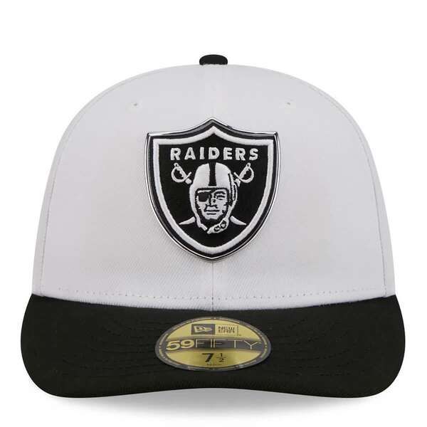 ニューエラ メンズ アクセサリー 帽子 Mens New Era WhiteBlack Las Vegas Raiders 2026 NFL Draft PreCurved 59FIFTY Fitte ニューエラ メンズ アクセサリー 帽子 Mens New Era WhiteBlack Las Vegas Raiders 2026 NFL Draft PreCurved 59FIFTY Fitte